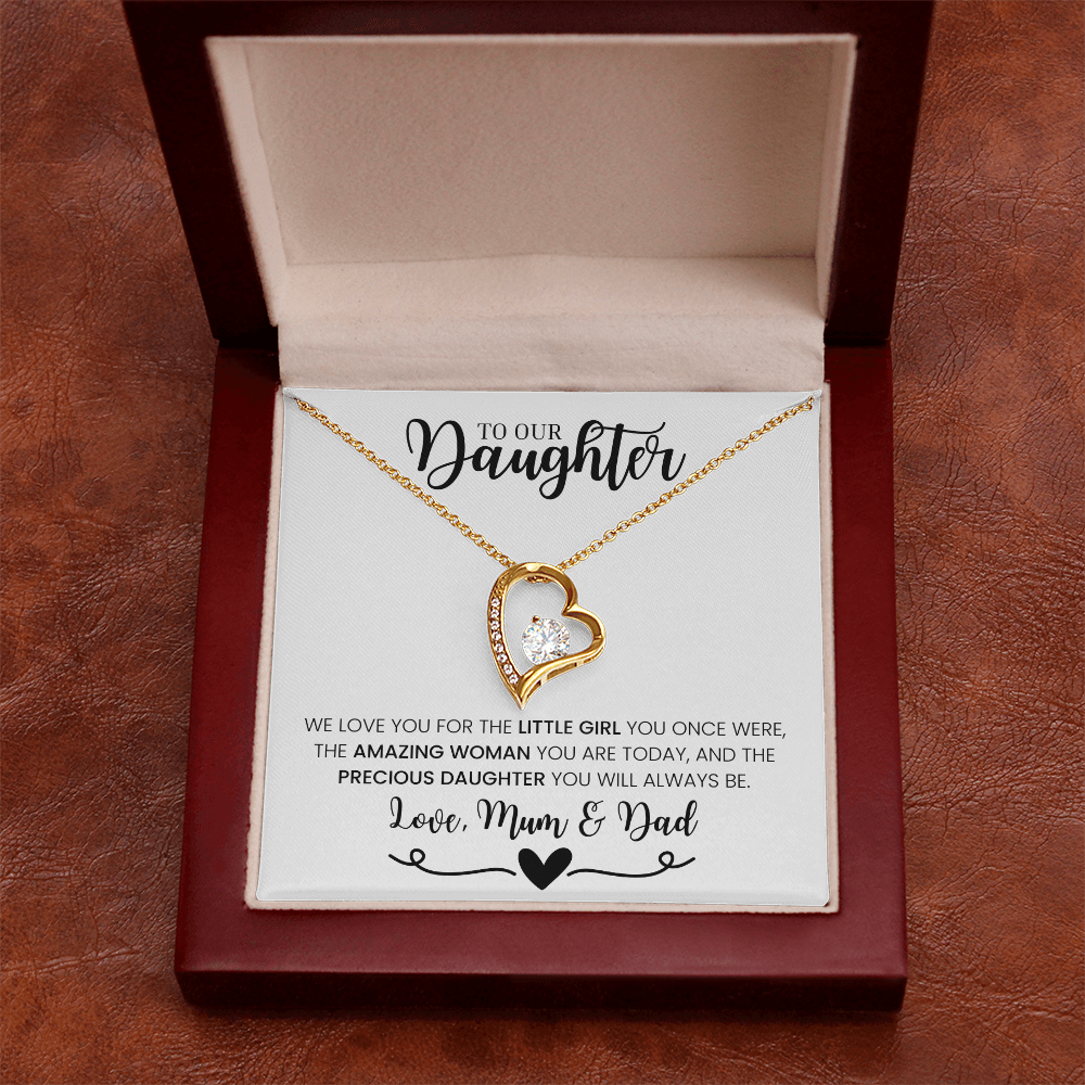 "To Our Daughter, Love Mum & Dad" - Forever Love Necklace