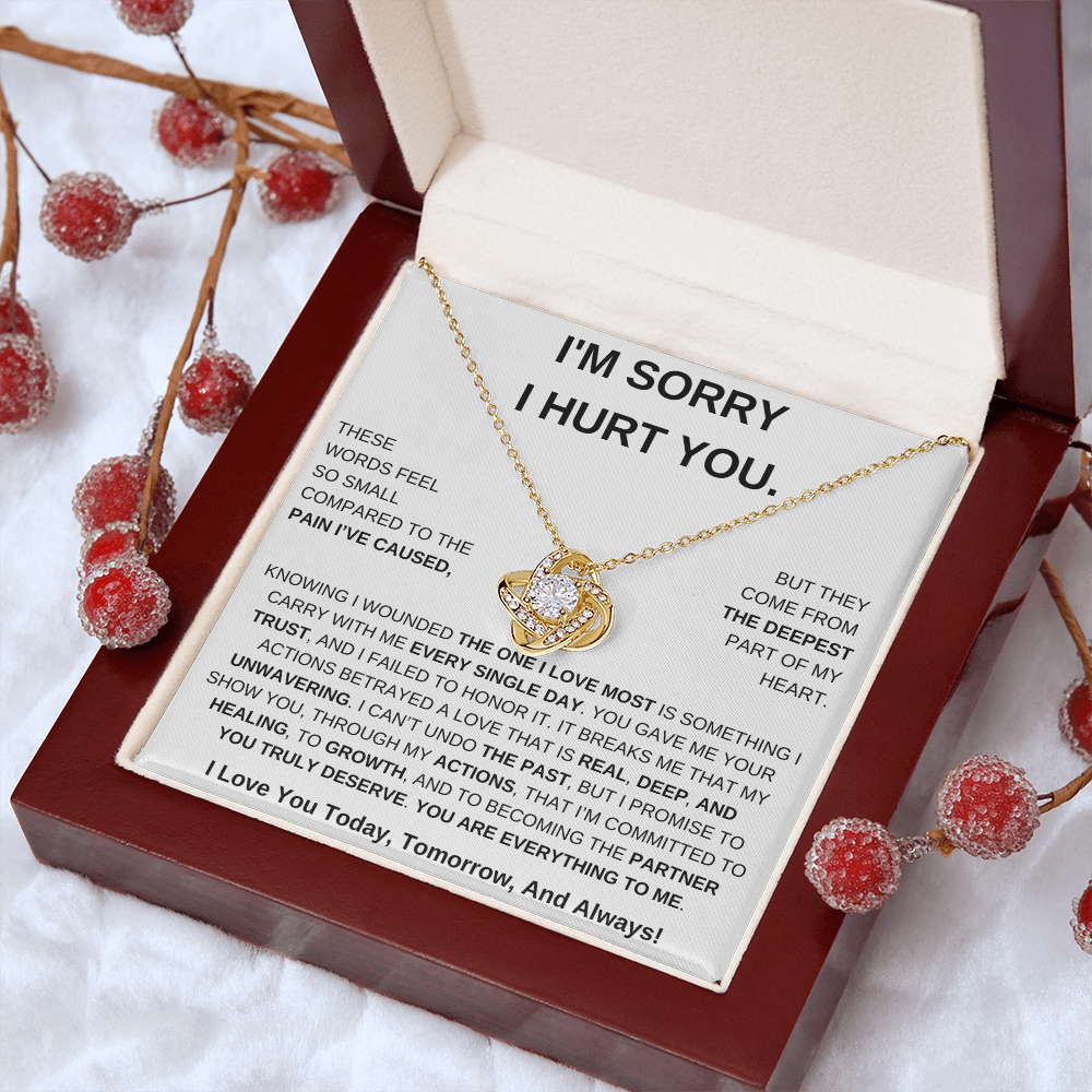 Apology Gift For Her – Love Knot Necklace