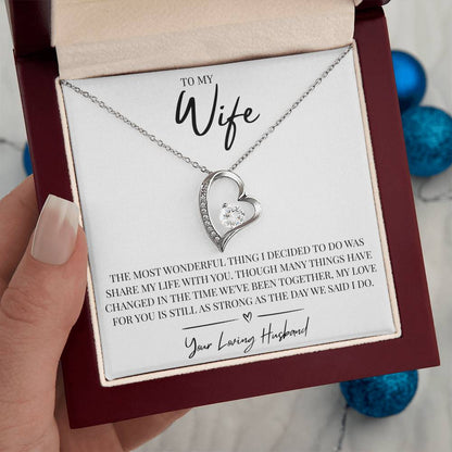 To My Wonderful Wife - Forever Love Necklace