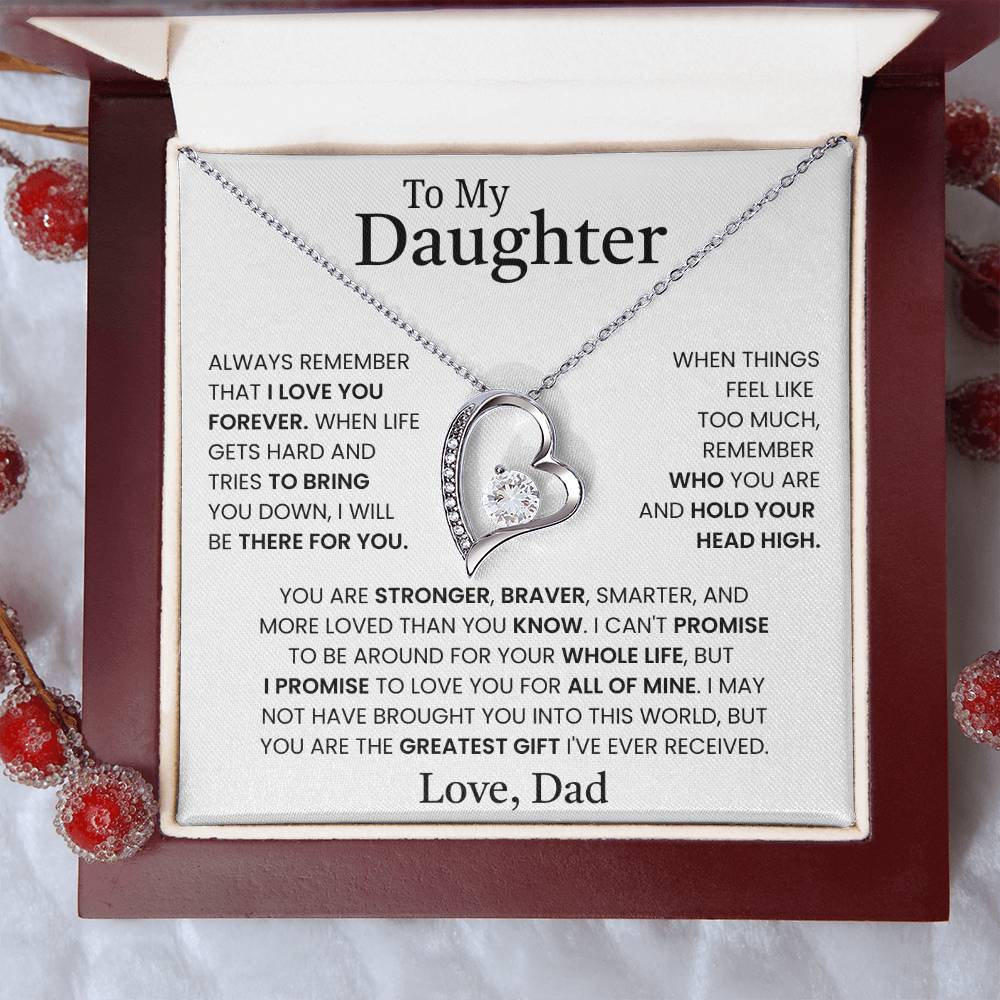 Gift for Daughter from Dad – Forever Love Necklace