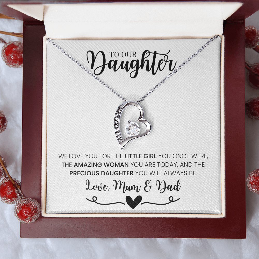 "To Our Daughter, Love Mum & Dad" - Forever Love Necklace