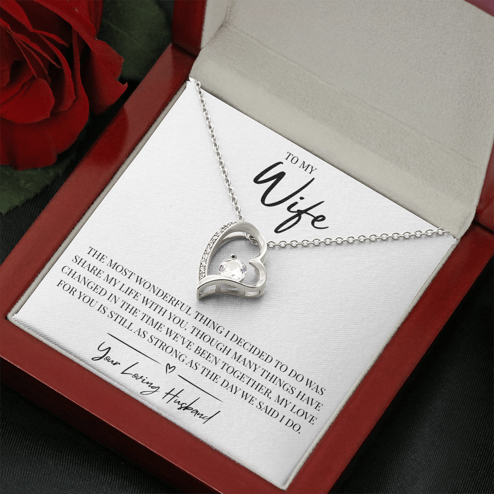 To My Wonderful Wife - Forever Love Necklace