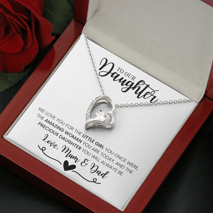 "To Our Daughter, Love Mum & Dad" - Forever Love Necklace