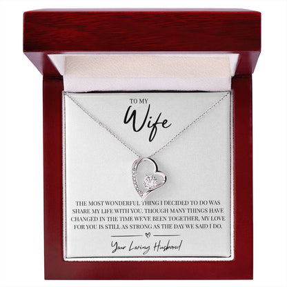 To My Wonderful Wife - Forever Love Necklace
