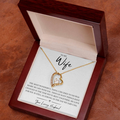 To My Wonderful Wife - Forever Love Necklace