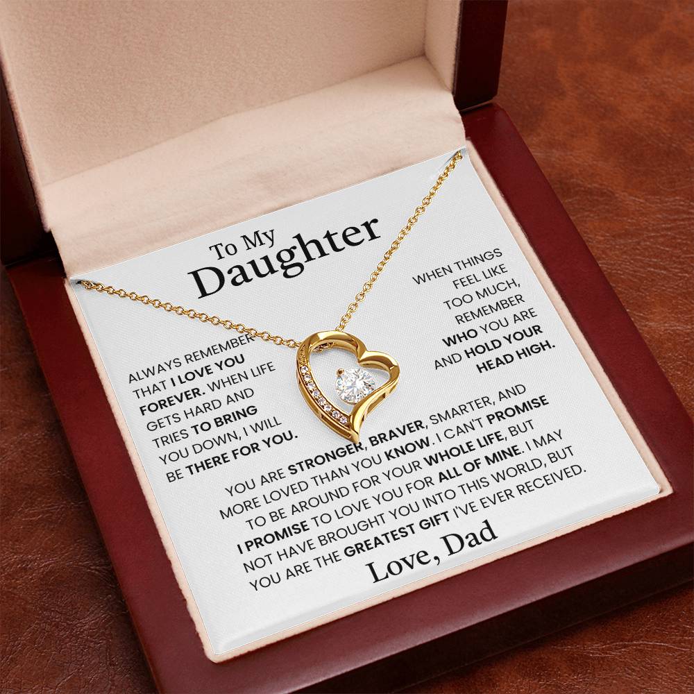 Gift for Daughter from Dad – Forever Love Necklace