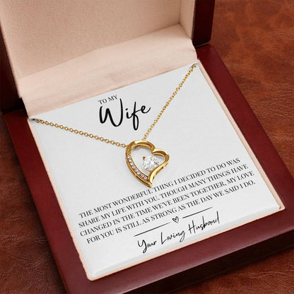 To My Wonderful Wife - Forever Love Necklace