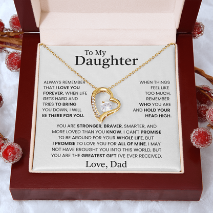 Gift for Daughter from Dad – Forever Love Necklace