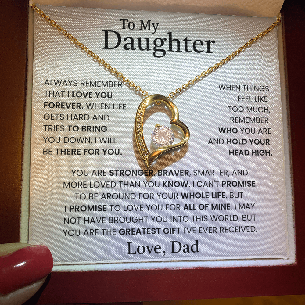 Gift for Daughter from Dad – Forever Love Necklace