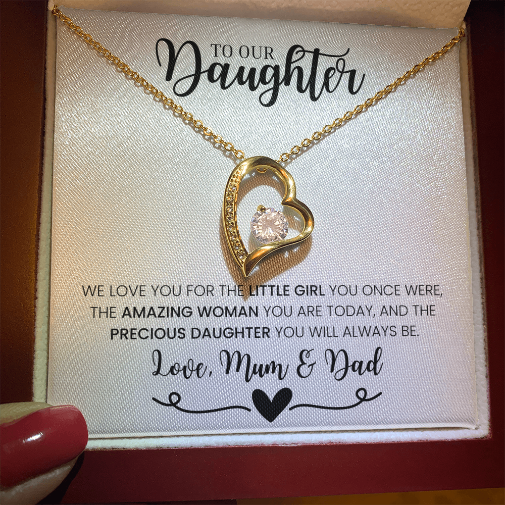 "To Our Daughter, Love Mum & Dad" - Forever Love Necklace