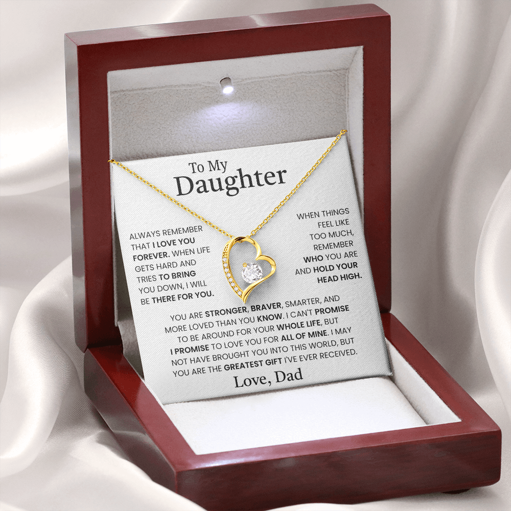 Gift for Daughter from Dad – Forever Love Necklace