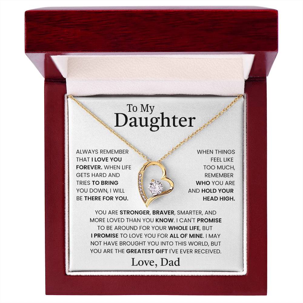 Gift for Daughter from Dad – Forever Love Necklace
