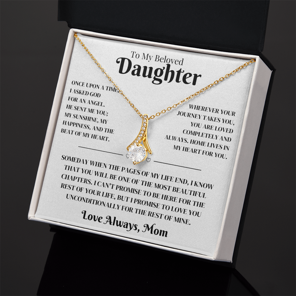 Daughter Gift From Mom, Alluring Beauty Necklace