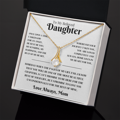 Daughter Gift From Mom, Alluring Beauty Necklace