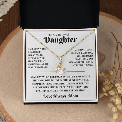 Daughter Gift From Mom, Alluring Beauty Necklace