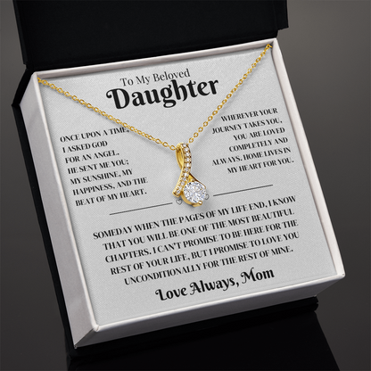 Daughter Gift From Mom, Alluring Beauty Necklace