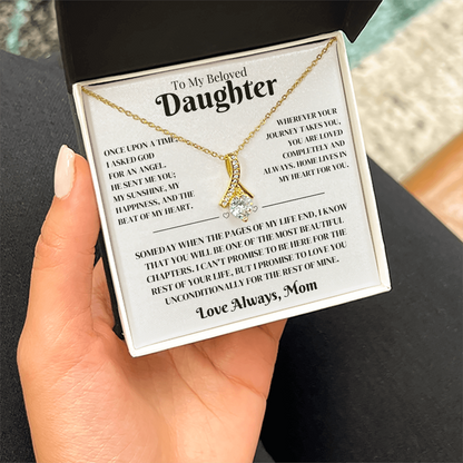 Daughter Gift From Mom, Alluring Beauty Necklace