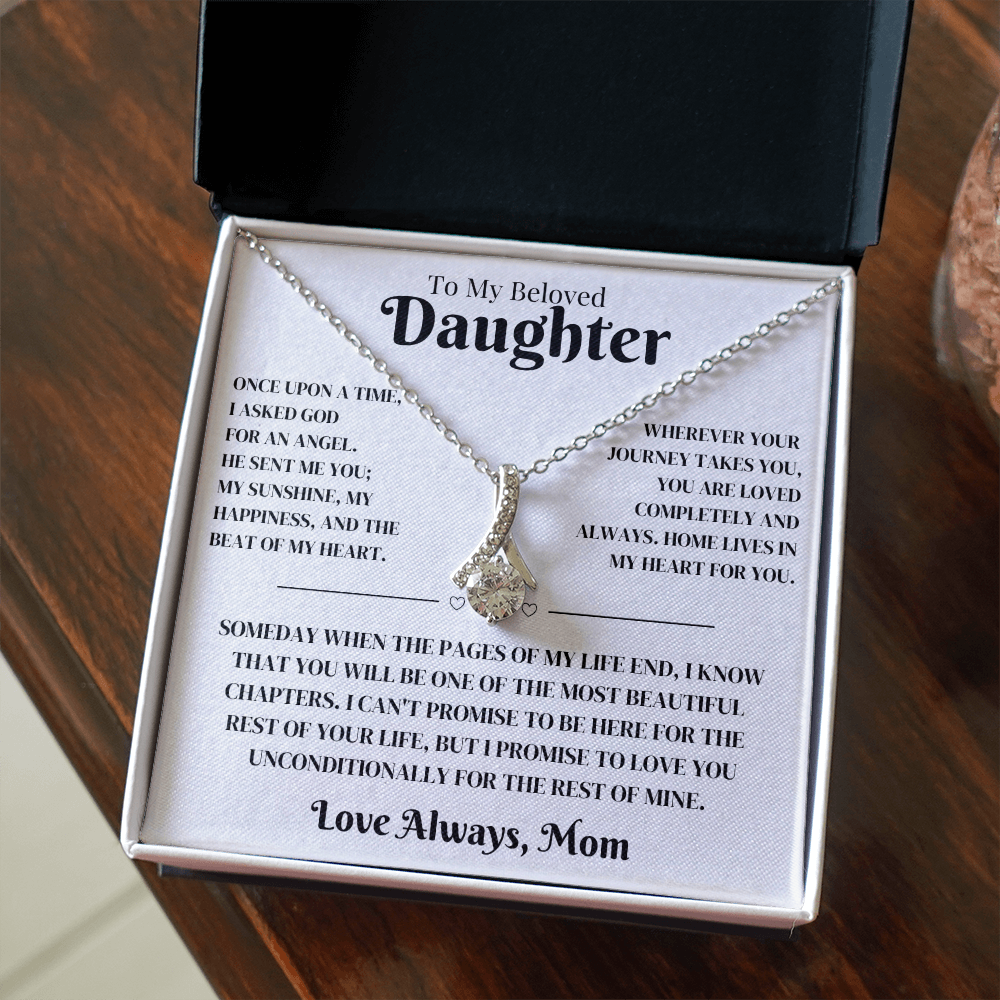 Daughter Gift From Mom, Alluring Beauty Necklace