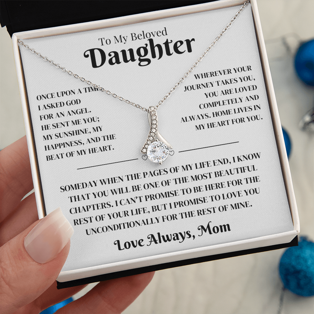 Daughter Gift From Mom, Alluring Beauty Necklace
