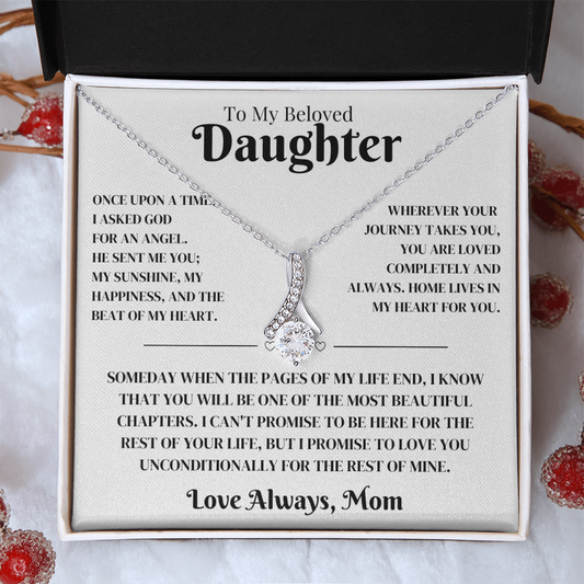Daughter Gift From Mom, Alluring Beauty Necklace