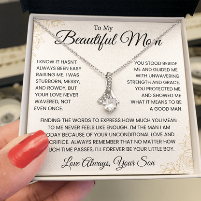 To My Mom - Alluring Beauty Necklace