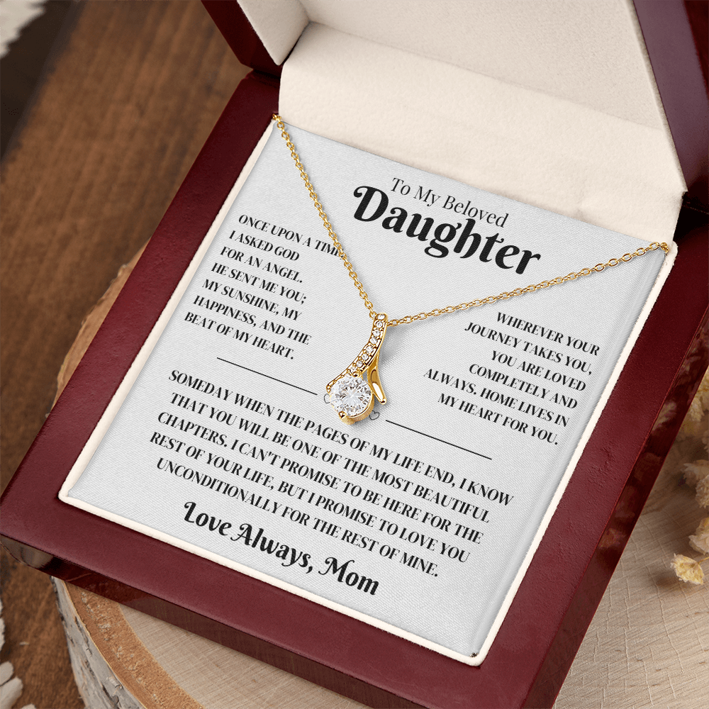 Daughter Gift From Mom, Alluring Beauty Necklace