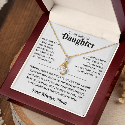 Daughter Gift From Mom, Alluring Beauty Necklace