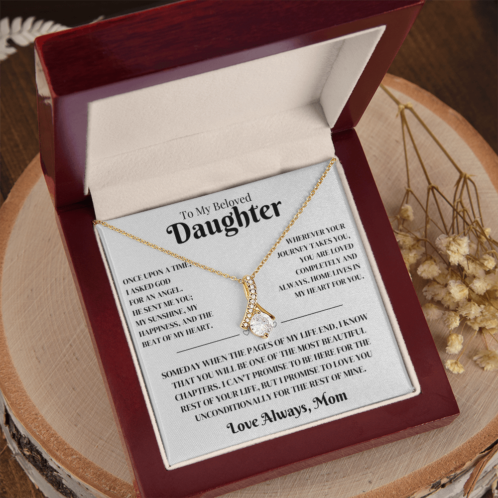 Daughter Gift From Mom, Alluring Beauty Necklace
