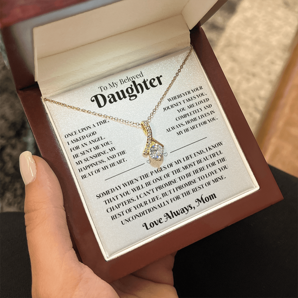 Daughter Gift From Mom, Alluring Beauty Necklace