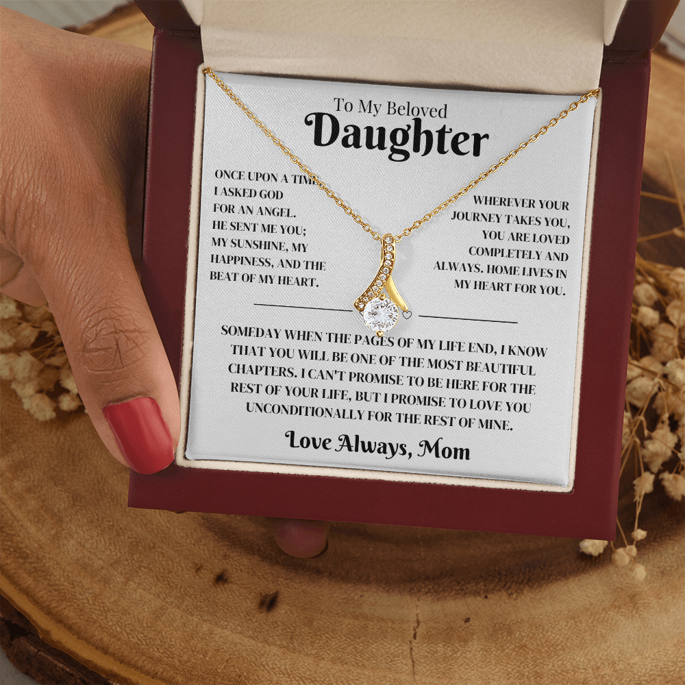 Daughter Gift From Mom, Alluring Beauty Necklace