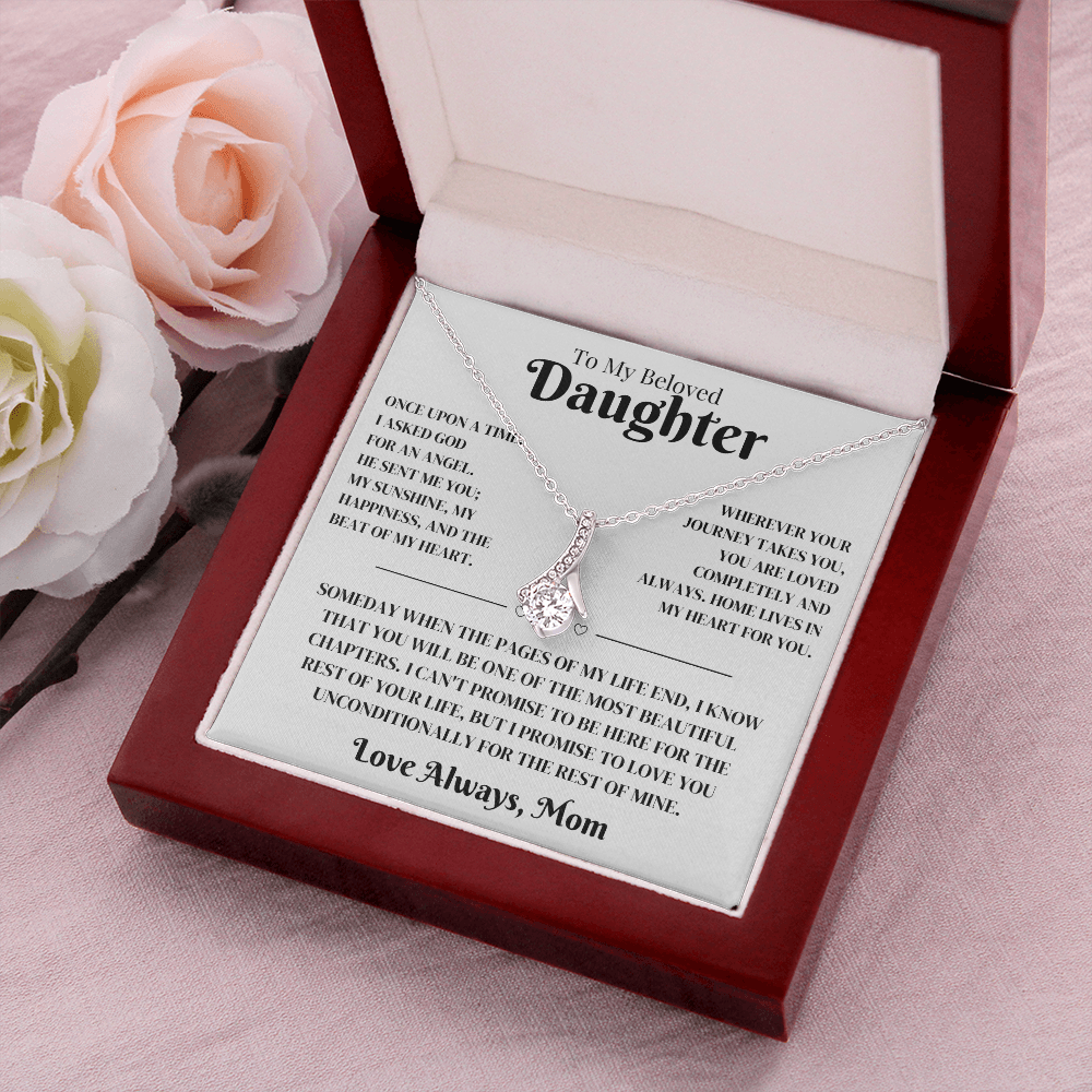 Daughter Gift From Mom, Alluring Beauty Necklace