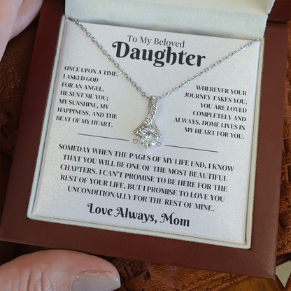 Daughter Gift From Mom, Alluring Beauty Necklace