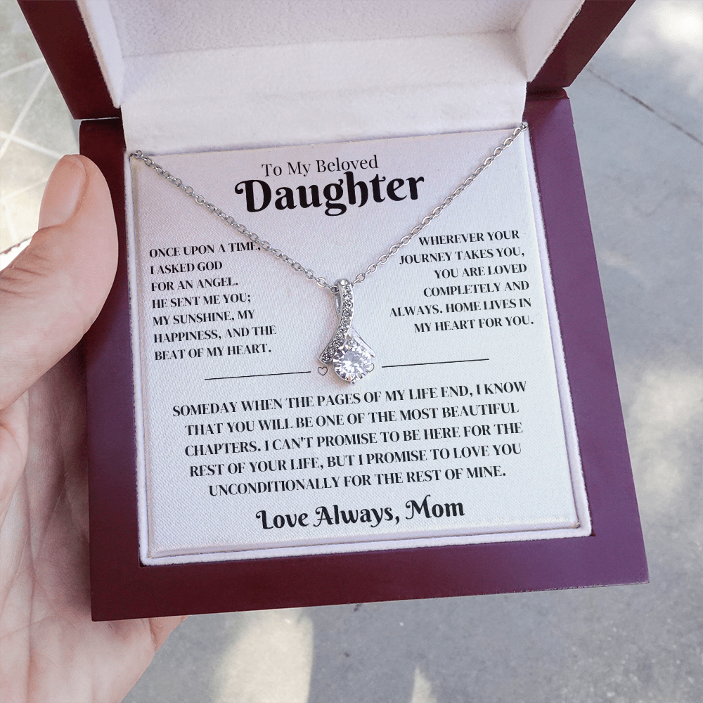 Daughter Gift From Mom, Alluring Beauty Necklace