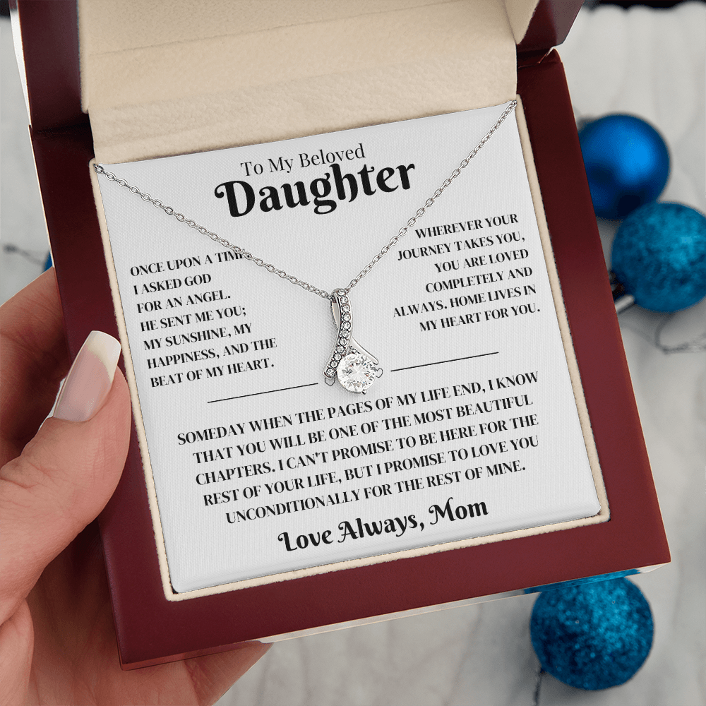 Daughter Gift From Mom, Alluring Beauty Necklace