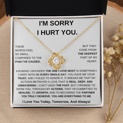 Apology Gift For Her – Love Knot Necklace