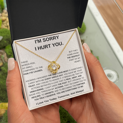 Apology Gift For Her – Love Knot Necklace