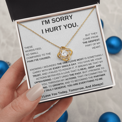 Apology Gift For Her – Love Knot Necklace