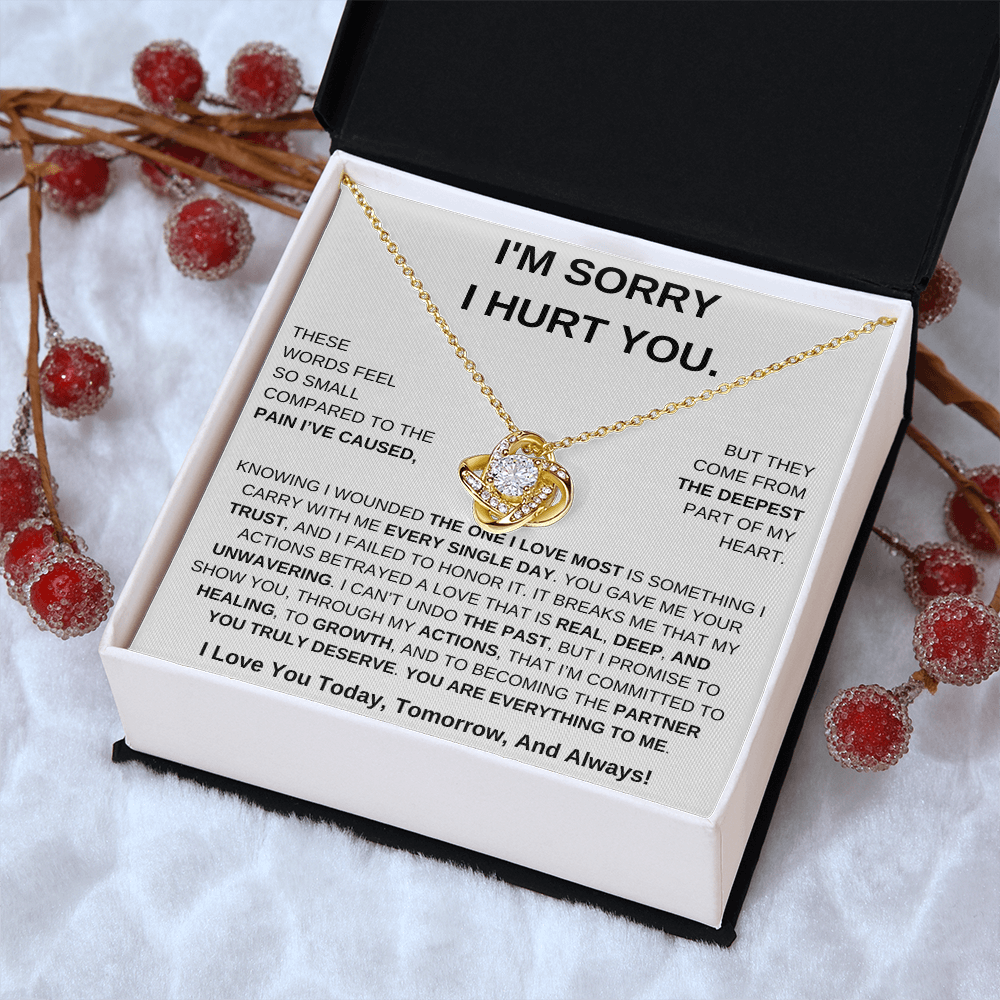 Apology Gift For Her – Love Knot Necklace