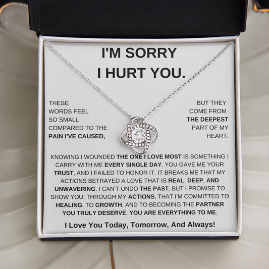 Apology Gift For Her – Love Knot Necklace