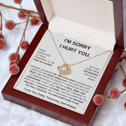 Apology Gift For Her – Love Knot Necklace