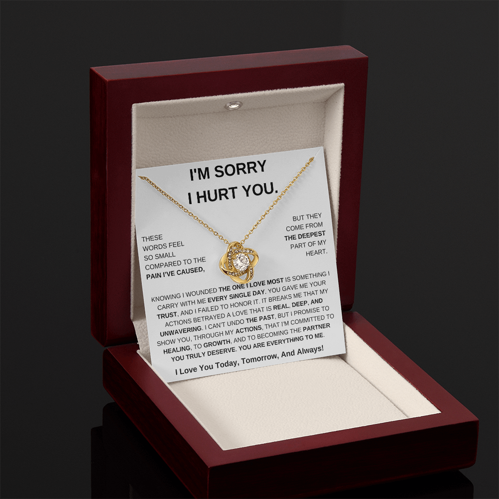 Apology Gift For Her – Love Knot Necklace
