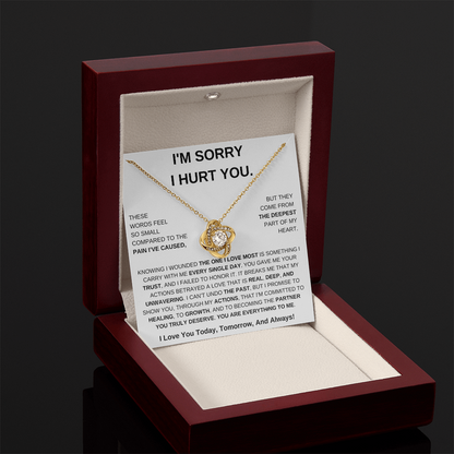 Apology Gift For Her – Love Knot Necklace