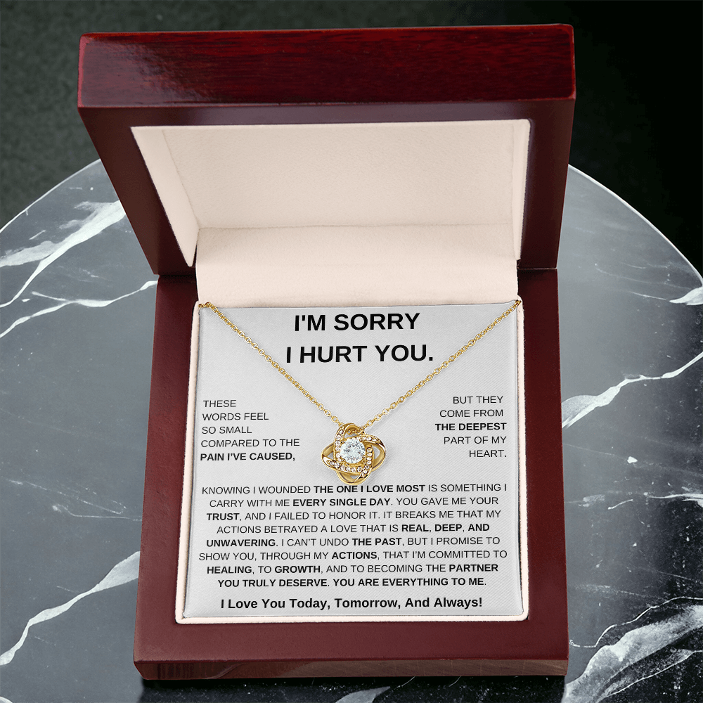 Apology Gift For Her – Love Knot Necklace