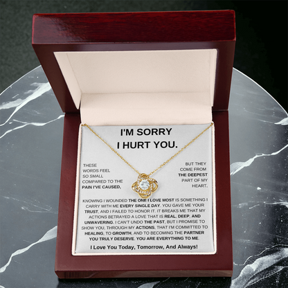 Apology Gift For Her – Love Knot Necklace