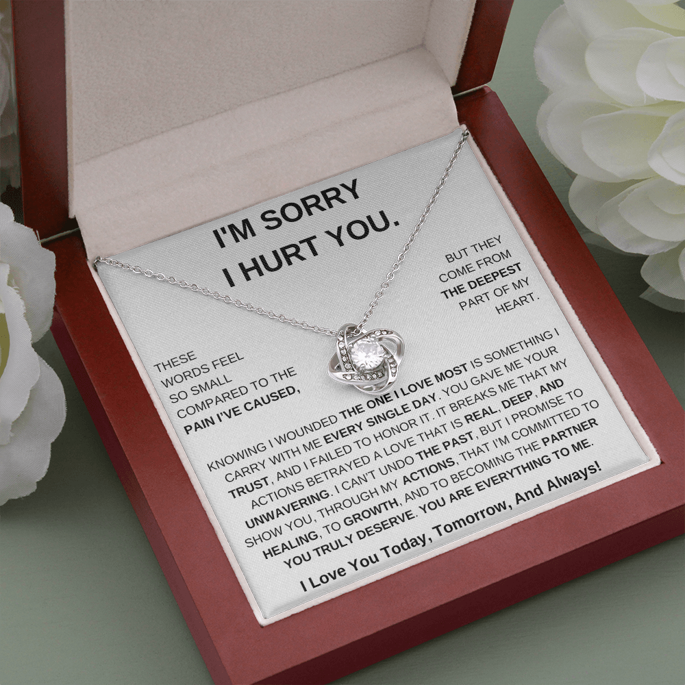 Apology Gift For Her – Love Knot Necklace