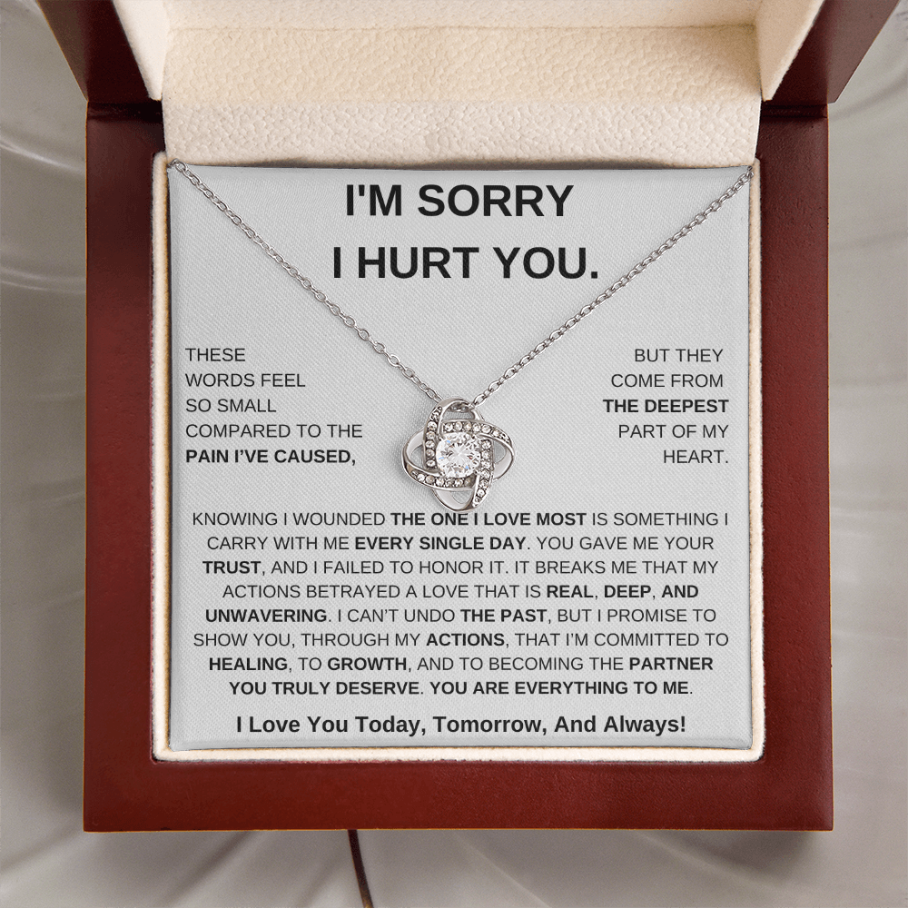 Apology Gift For Her – Love Knot Necklace