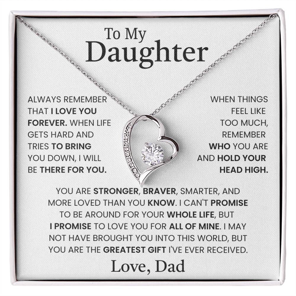 Gift for Daughter from Dad – Forever Love Necklace