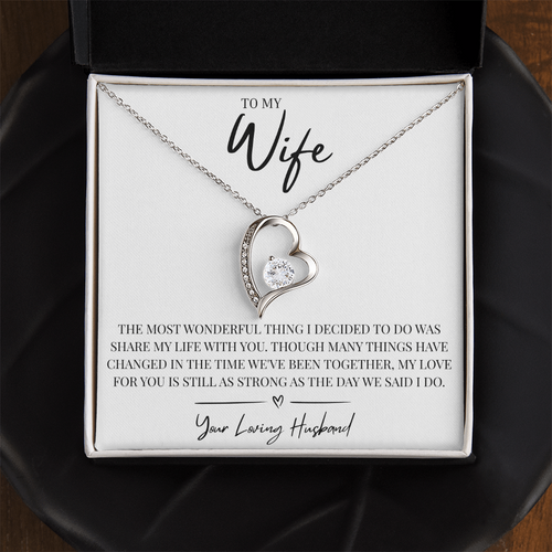 To My Wonderful Wife - Forever Love Necklace