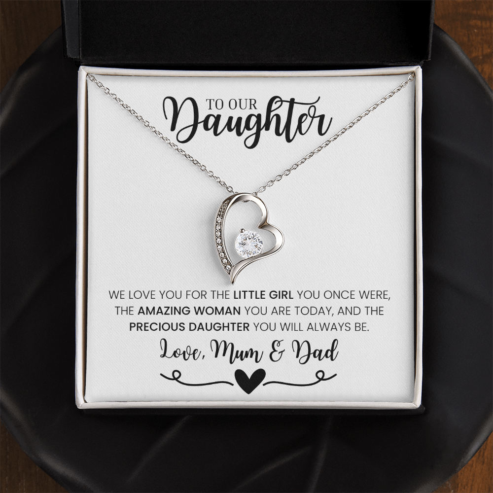 "To Our Daughter, Love Mum & Dad" - Forever Love Necklace