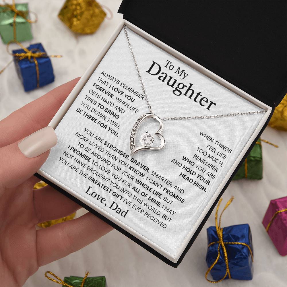 Gift for Daughter from Dad – Forever Love Necklace